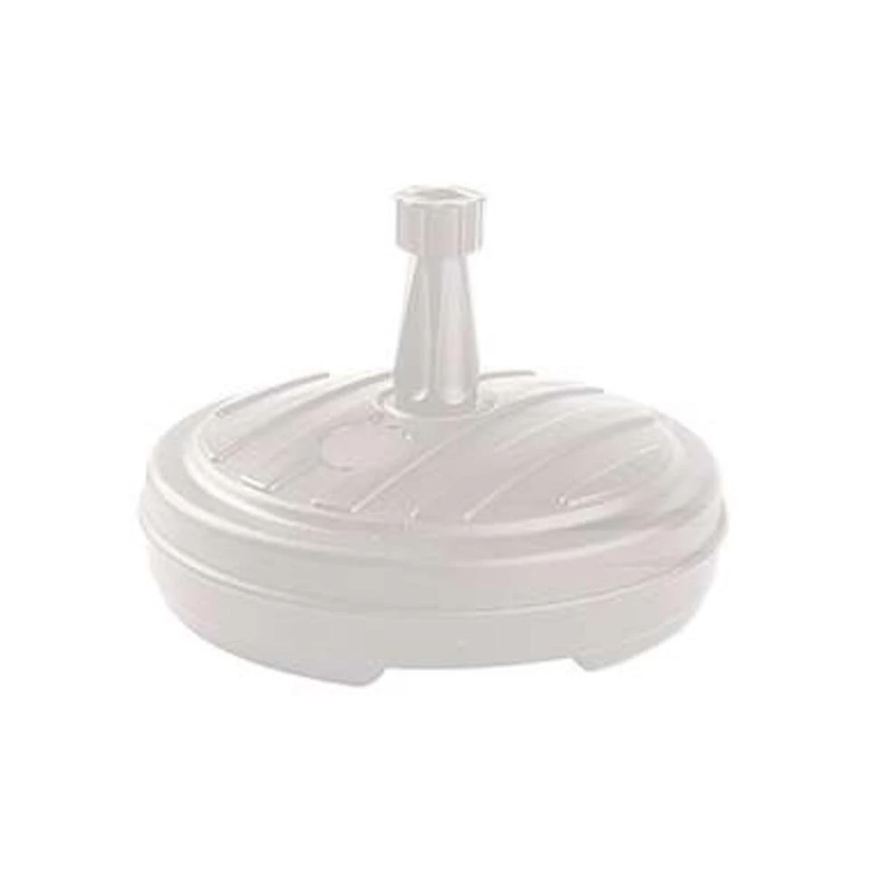 Merkloos Ronde Parasolvoet Wit 42 Cm 13 Liter