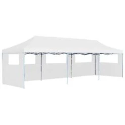 VidaXL Partytent Pop-up Met 5 Zijwanden 3x9 M Wit