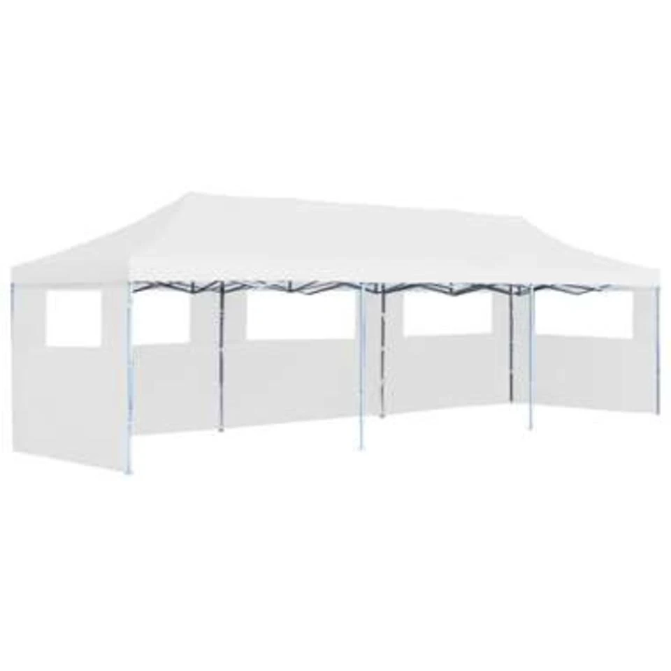 VidaXL Partytent Pop-up Met 5 Zijwanden 3x9 M Wit