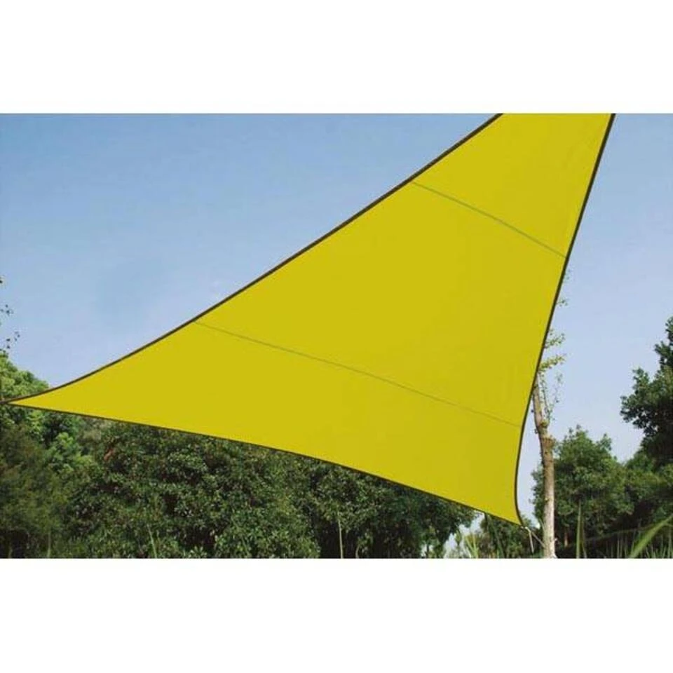 Velleman Schaduwdoek Driehoek 3,6x3,6x3,6m Lichtgroen Metset - Afbeelding 2