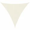 VidaXL Zonnescherm Driehoekig 3,6x3,6x3,6 M Oxford Stof Crèmewit