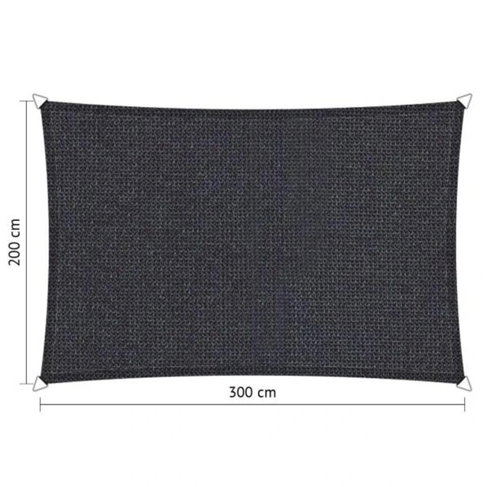 Shadow Comfort Rechthoek 2x3m Carbon Black - Afbeelding 2