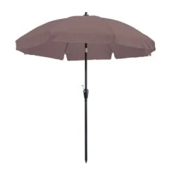 Madison - Parasol Lanzarote Round Taupe - 250cm - Bruin