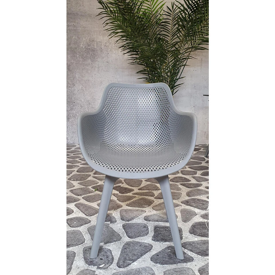 SenS-Line Jasper Tuinstoel - Kunststof - Grijs - Afbeelding 4