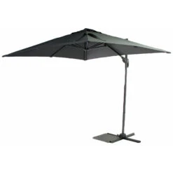 SenS-Line Honolulu Zweefparasol Vierkant - 250x250 Cm - Antraciet