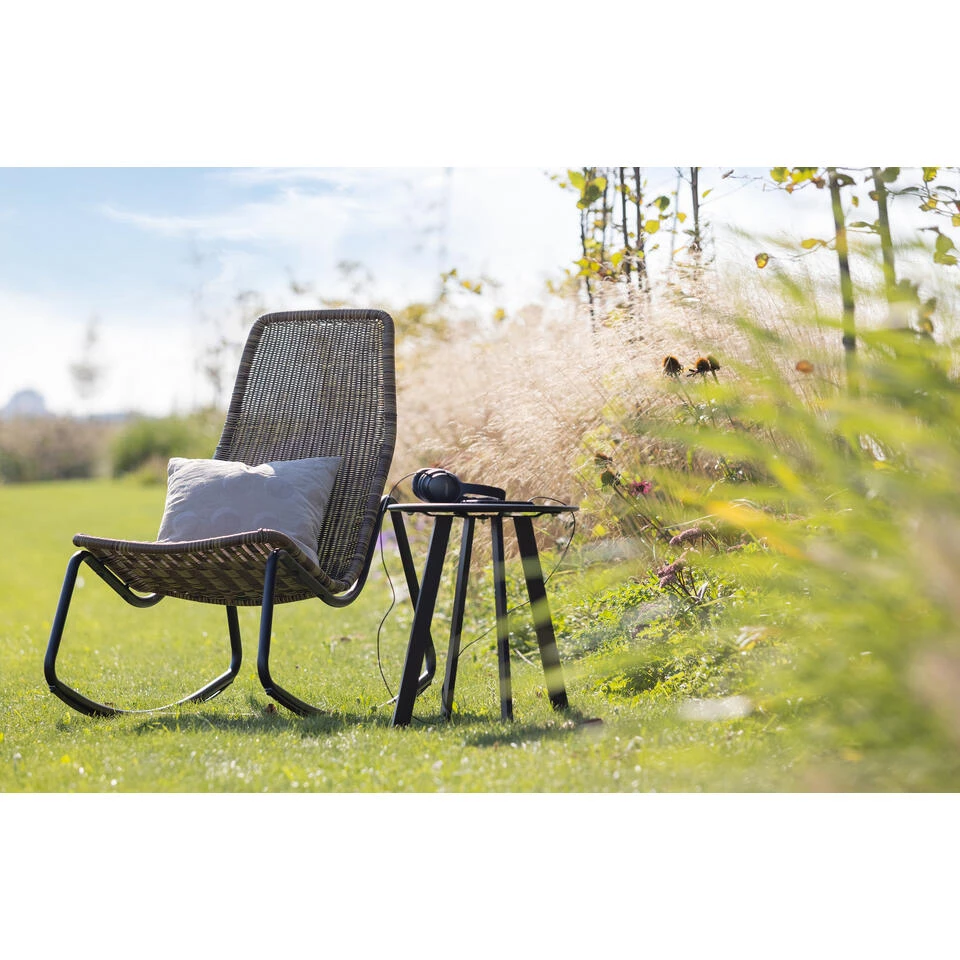 WOOOD Schommelstoel Buiten Tom - Rattan - Naturel - 97x51x95 - Afbeelding 2