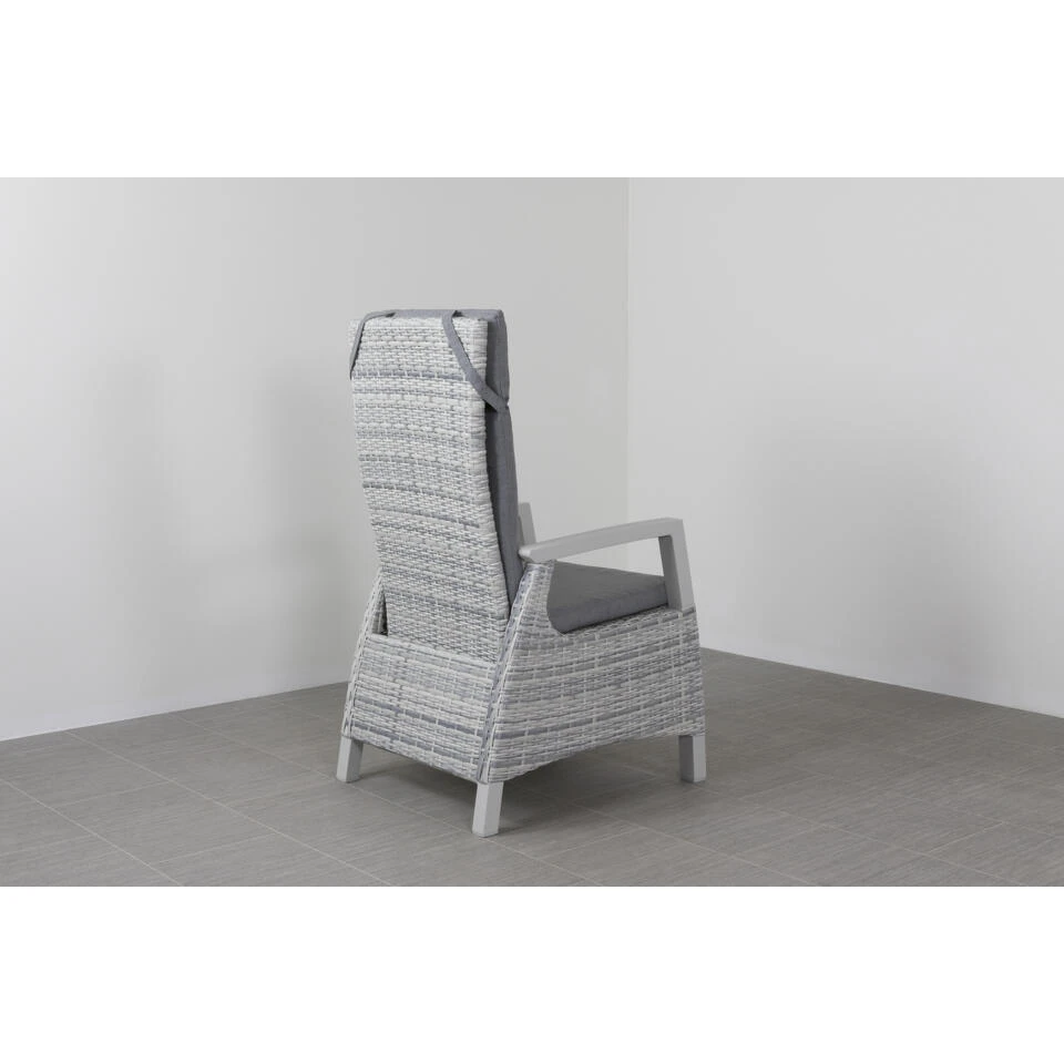 VDG Darwin Wicker Verstelbare Tuinstoel - Licht Grijs - Afbeelding 4