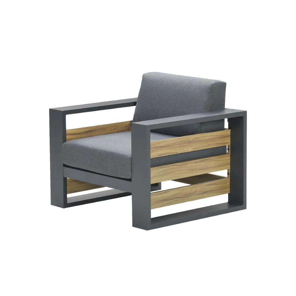 Garden Impressions Solo Lounge Fauteuil - Carbon Black/Mystic Grey