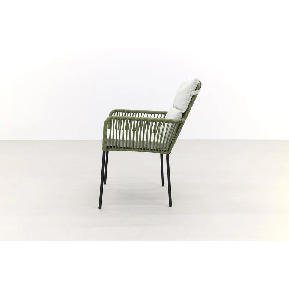 Teresa Dining Rope Tuinstoel - Green - Afbeelding 4