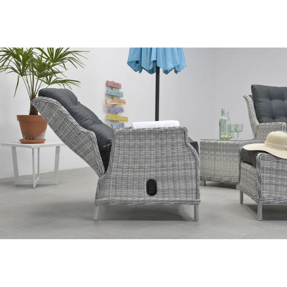 Garden Impressions Santa Rosa Relax Lounge Tuinstoelen - Grijs - Afbeelding 3