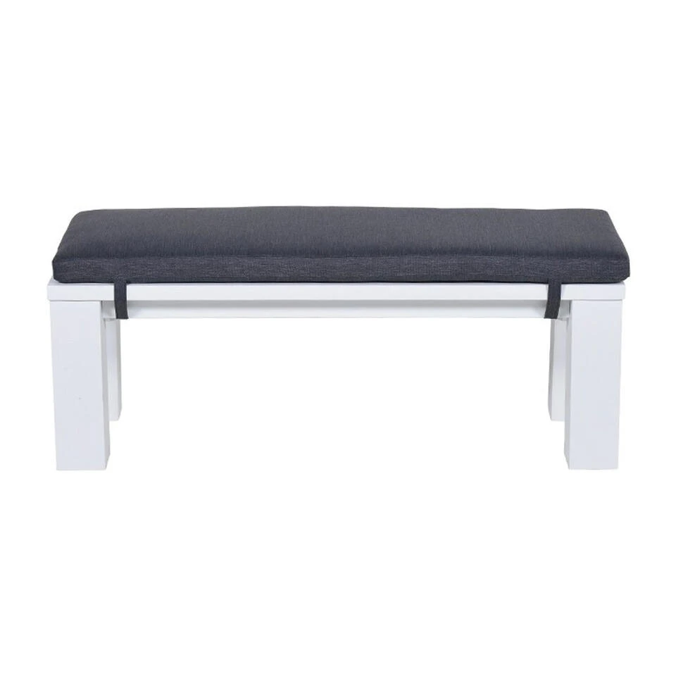 Garden Impressions Plaza Lounge Tuinbank 115,5x43xH40 Cm -mat Wit - Afbeelding 3