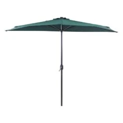 Beliani Halfronde Parasol GALATI - Groen Polyester