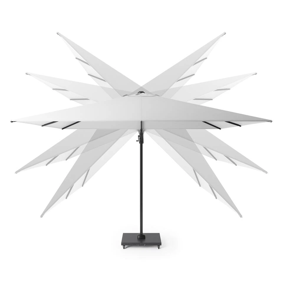 Platinum Voyager Vierkante Zweefparasol T2 2,7x2,7 M. - Taupe - Afbeelding 3