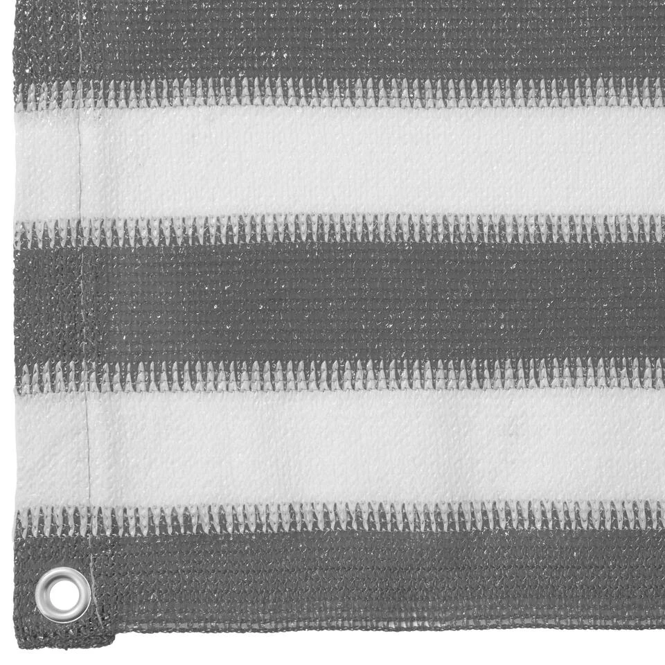 Tectake - Balkonscherm - Variant 2 - 75 Cm Wit/grijs - Afbeelding 3