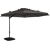 Exotan Parasol Buiten Roma - Aluminium - Antraciet - 265x350x350