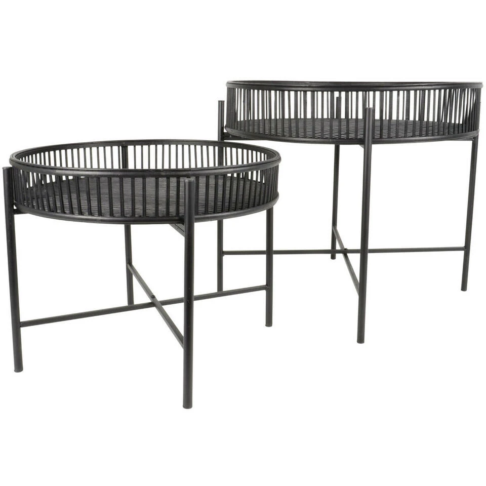 Bijzettafel Aiko Zwart - Bamboe - Zwart - Afbeelding 3