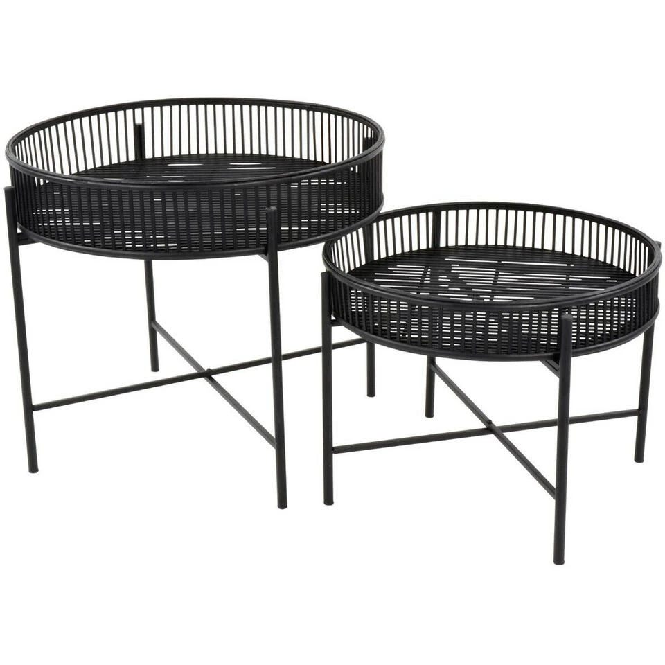 Bijzettafel Aiko Zwart - Bamboe - Zwart