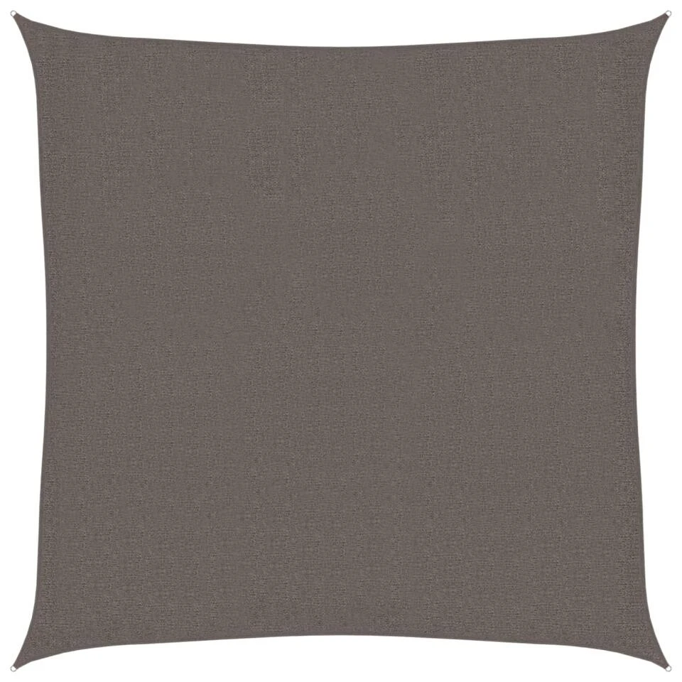 VidaXL Zonnezeil 160 G/m² 2,5x2,5 M HDPE Antracietkleurig