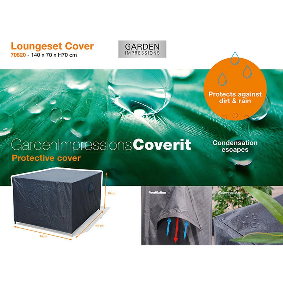 Garden Impressions Loungesethoes 140x70xH70 Cm
