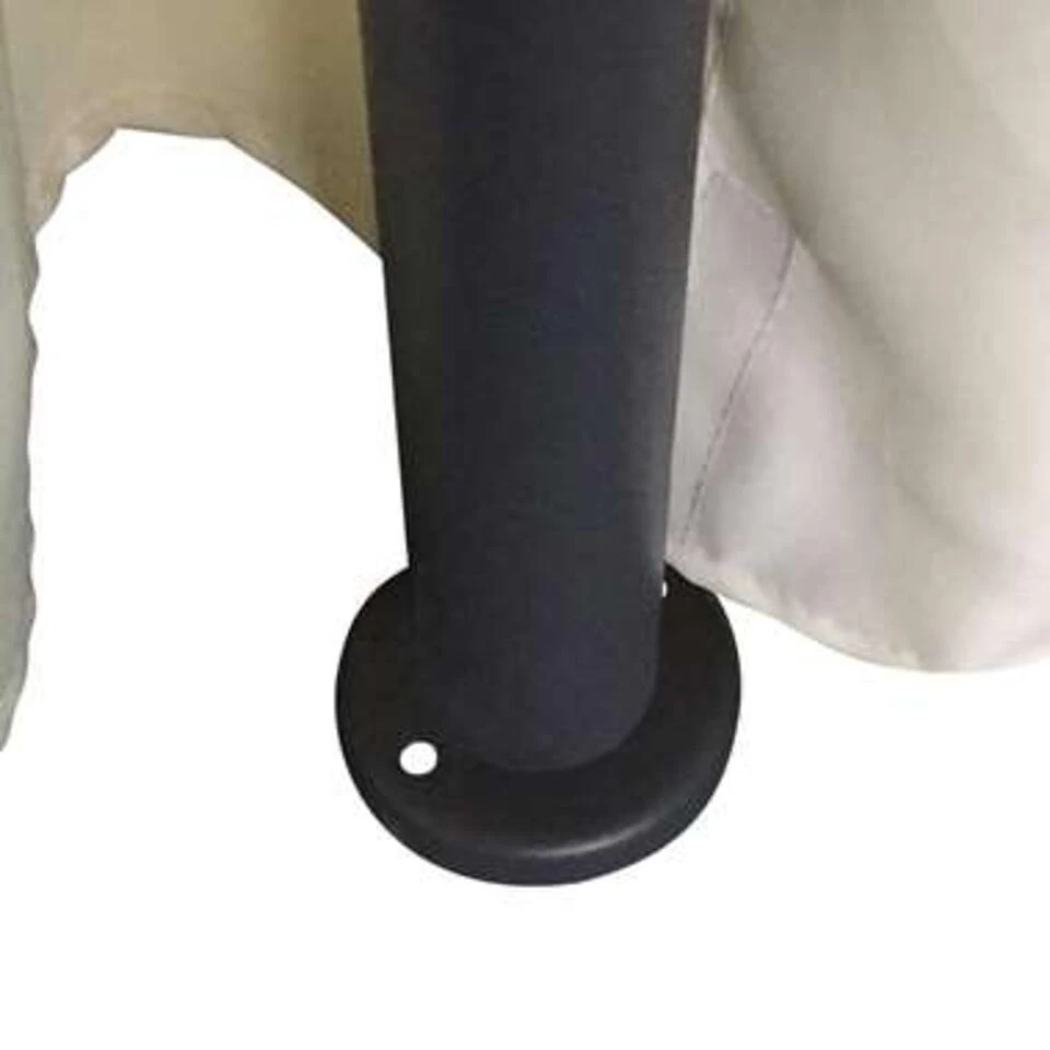 VidaXL Prieel Met Gordijnen Rond 3,5x2,7 M - Afbeelding 4