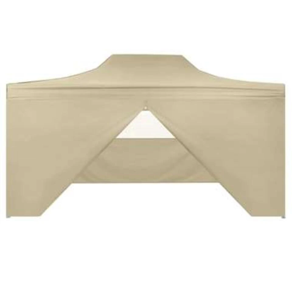 VidaXL Vouwtent Pop-up Met 4 Zijwanden 3x4,5 M Crèmewit - Afbeelding 3