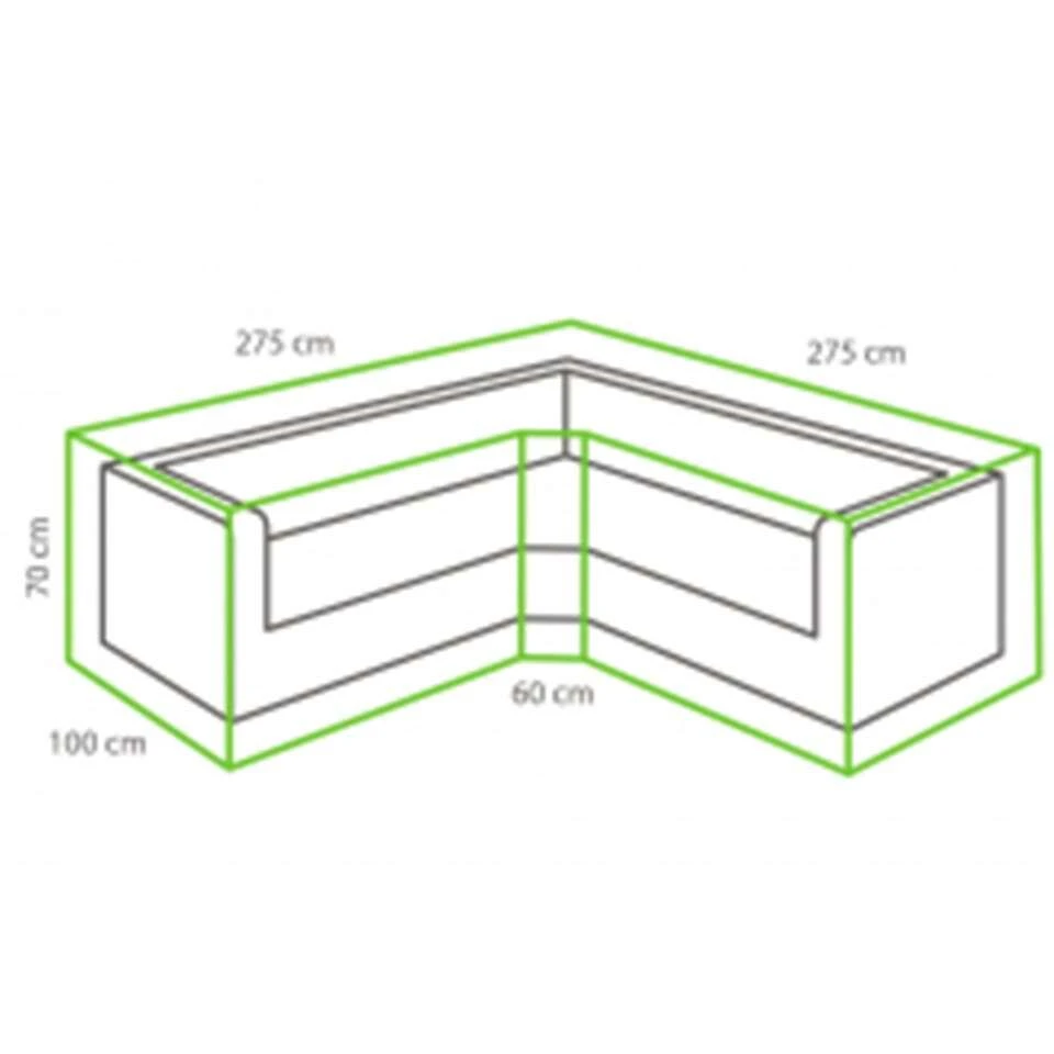Outdoor Covers Premium Loungesethoes Trapezium - Grijs - Afbeelding 4