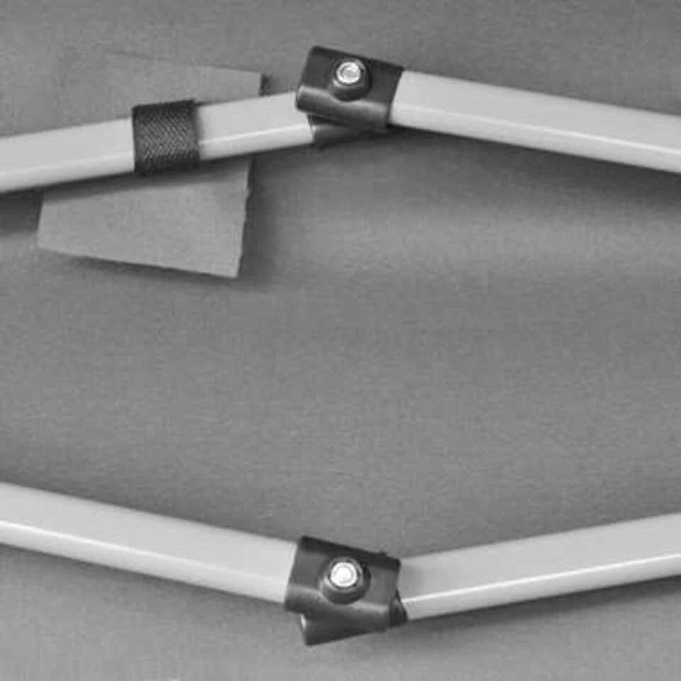 VidaXL Partytent Pop-up Zeshoekig Inklapbaar 3,6x3,1 M Grijs - Afbeelding 2